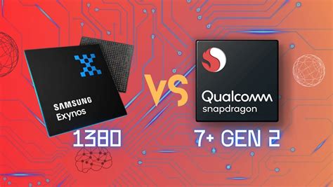 Samsung Exynos 1380 vs Qualcomm Snapdragon 7+ Gen 2 vs .